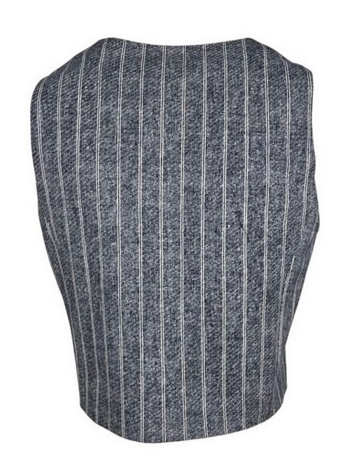 blue and white pinstriped vest Circolo 1901 | FD3486BLUE